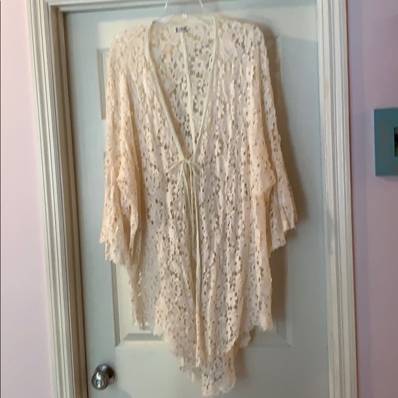 Free People Move Over Cotton Lacy Kimono - Picture 3 of 5